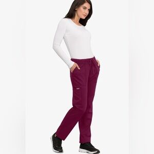 ⭐️Cherokee Cargo Scrub Pants Wine Color⭐️